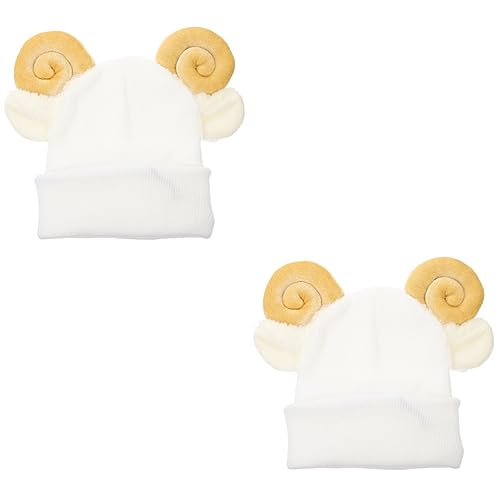 Housse de casque patinage et ski manche dekoratives de dessin animé en fil 2 pièces