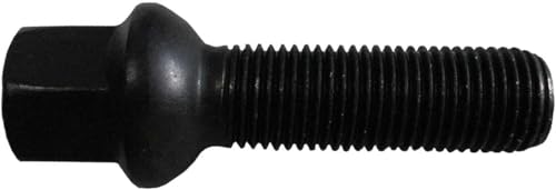 20 Radschrauben Radbolzen schwarz Kugelbund R13 M14x1,5 37mm kompatibel mit Audi, VW, Seat, Skoda