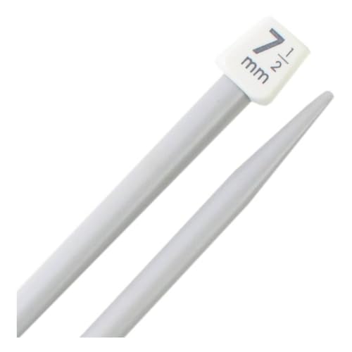 AARNAV 2 aiguilles à tricoter en plastique de 30 cm de long (2 x 7,5 mm)