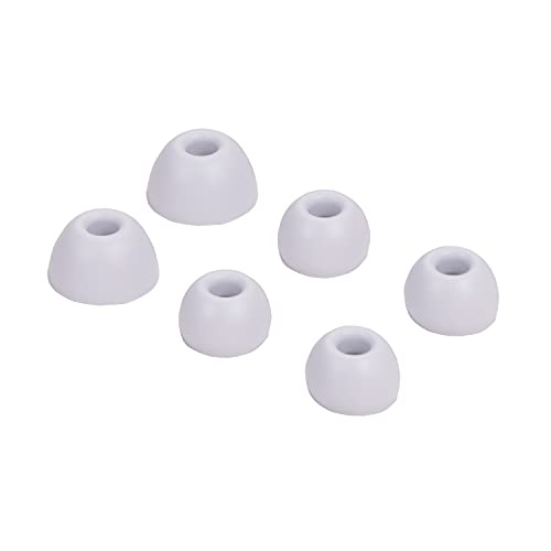 Replacement Silicone Tips Earbuds Buds Eartips Set for Beats Studio Buds Wireless Earphone Headphones,3 Pairs (White)