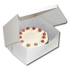 Delisupplies Deli Supplies 100 X Folding Cake Boxes 8" X 8" X 5" Cup Cake Muffin
