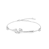 Salloog 925 Sterling Silver Golf Bracelets - CZ Golf Club Sports Jewelry Golf Themed Gifts for Women Men Golfer