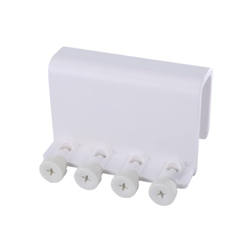 Aquarium Soft Tube Fixture Holder, ABS Fish Tank Dosing 4 Way Tube Holder Tubling For Holding Dosing Pump Soft Hose