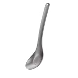 Titanio puro 99% UHEWEIDOR Cucchiaio da zuppa di lingotti di titanio puro campeggio all\'aperto picnic stoviglie in lega di titanio ecologico