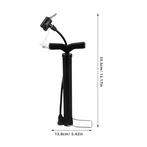HANABASS Portable Bike Pump Lightweight Tire Inflator for Mountain Bikes and Road Bikes Convenient Air Pump for Cycling for Inflating Bicycles and Balls Matte2