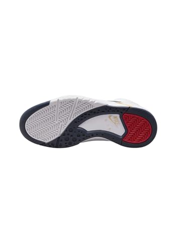 Mid LTR Flight Lite Air by Nike - White, Midnight Navy, University Red