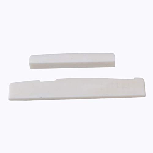 image for BQLZR Bone Guitar Bridge Set Saddle and Nut for 12 String Acoustic Gui