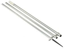 CWR Lee's 18.5' Bright Silver Pole w/Black Spike Step Tube 1.5" [MX8718CR]