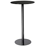 ◀IRON TOP & SUPPORT▶ La surface est lisse et ne se déforme pas pour un entretien facile. Il convient de mentionner que la table de bar à cocktails est spécialement conçue avec un bord arrondi sans coins pointus pour éviter les blessures accidentelles ou l'accrochage d'accessoires vestimentaires.