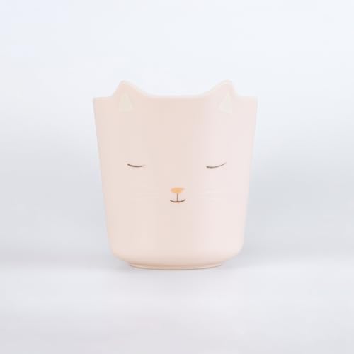 Meri Meri Reusable Pink Cat Cup (Pack of 1), Melamine Reusable Cu...
