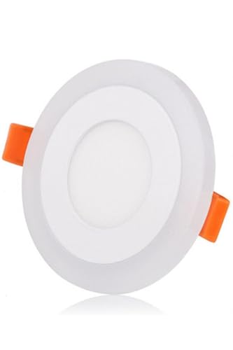 2 Adet Çift Renkli Hero Led Panel 3+3 W Dış Çapı 10 Cm Mavi-Beyaz İki Renkli Tavan Spot Lambası