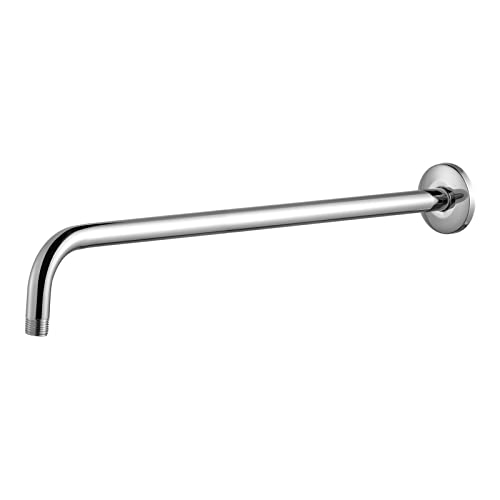 OFFO Shower Arm with Flange, 24 in Wall Mount Replacement Angle Shower Head Arm Wall-Mounted For...