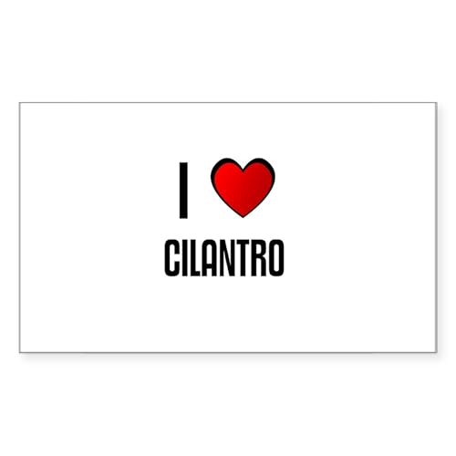 CafePress I Love Cilantro Rectangle Sticker Rectangle Bumper Sticker Car