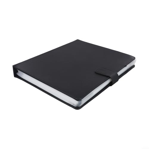 Carpeta flexible de música para partituras con 60 páginas para hojas de música A4 e innovadora (negro)