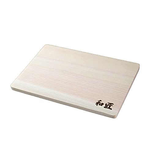 Tabla de cortar WASHO Hinoki Ciprés japonés premium, pequeña, marrón miniatura 3