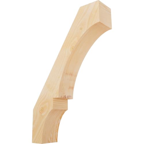 Ekena Millwork BRC06X22X34BOA00RDF 6"W x 22"D x 34"H Balboa Rough Sawn Knee Brace, Douglas Fir