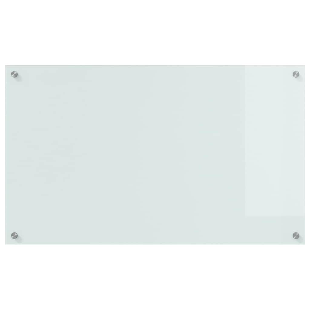 Solivagant Küchenrückwand 2 pcs Weiß 100 x 60 cm Gehärtetes Glas, Küche Esszimmer,Küchenhelfer -utensilien, 26.3 kg-3415529