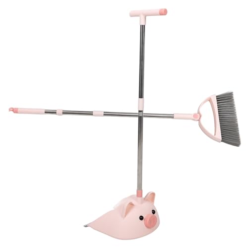 ORFOFE Indoor Broom Dustpan Set Compact Cleaning Tools for Boys and Girls and Toddlers