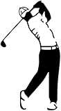 zchzcs adesivo per auto 9.1 * 16,7 cm fashion golf sport decorazioni grafiche modella modella modella in vinile silhouette
