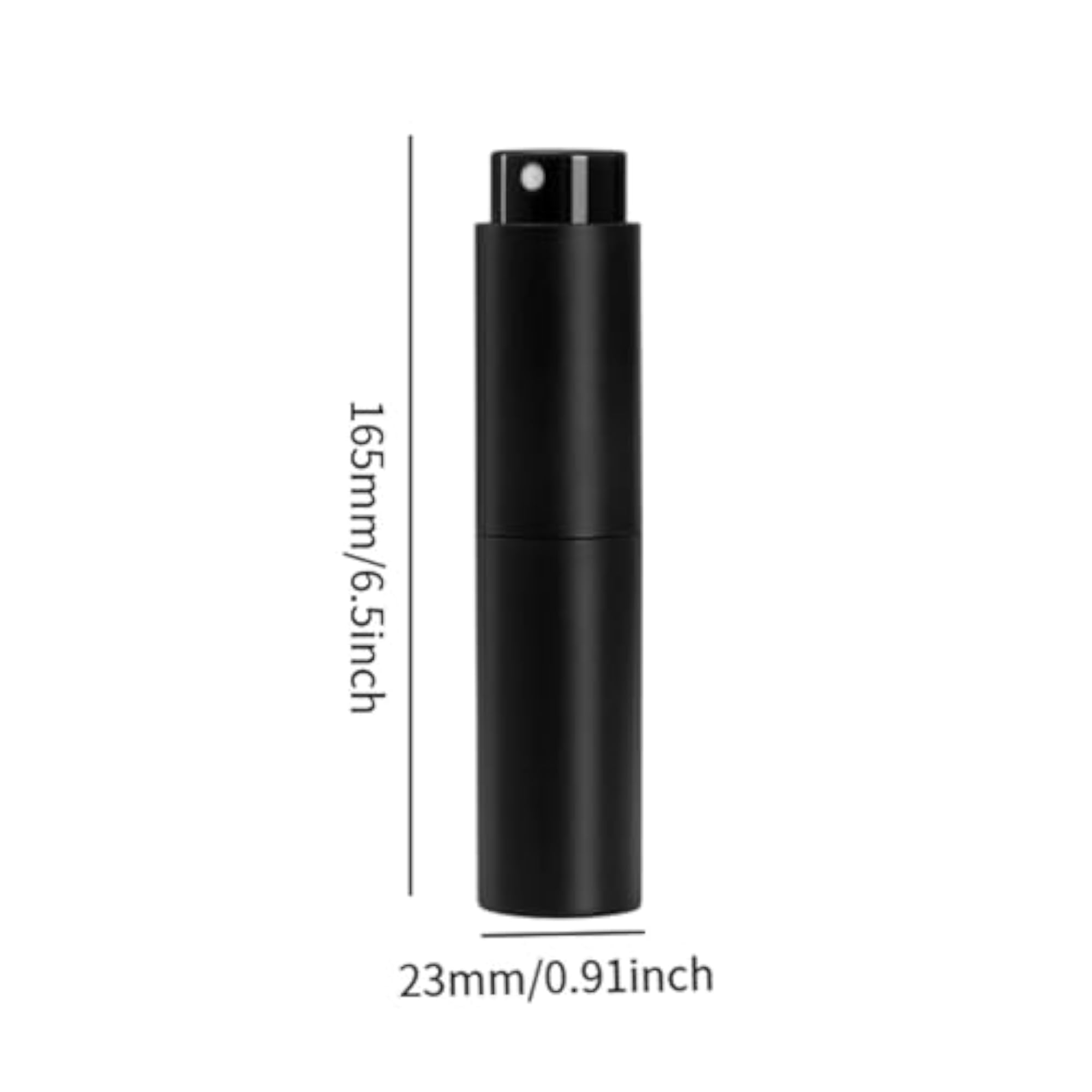 Refillable Black Spray Bottle for Espresso Travel, 35ml