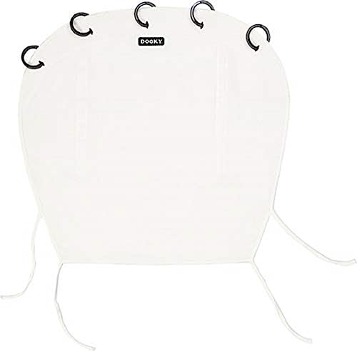 Dooky Universal Cover Cream Sonnenschutz, Wetterschutz für Babyschale, Kinderwagen und Buggy (UV-Schutz LSF 40+, TÜV getestet, universale Passform), Cremefarben