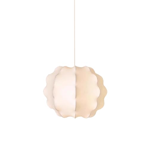 Lampadaire suspendu nordique en tissu blanc pour salle à manger et salon