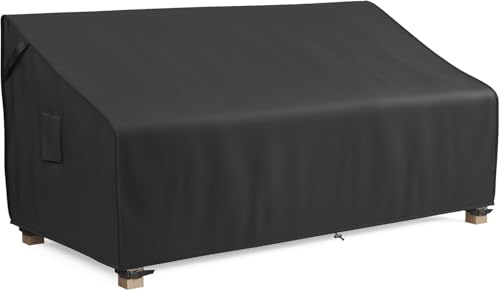 Image of MR.COVER 4-Seater Outdoor Couch Cover Waterproof, Patio Furniture Cover for Sofa, Heavy Duty Outdoor Sofa Covers, Polyester & Double-Stitched Seams, Fits up to 104 inch W x 40 inch D x 35 inch H, Classic Black