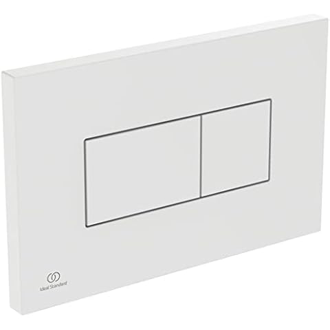 Ideal Standard Solea P2 Pneumatic Toilet Flush Plate, R0110AC, White Cover