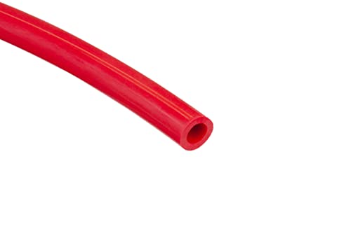 Image of HPS Performance (HTSVH3TW-RED) 1 /8 inch (3mm) ID Red High Temperature Silicone Vacuum Hose, 1.5mm Wall Thickness, 60 psi Maximum Pressure, 1' Length
