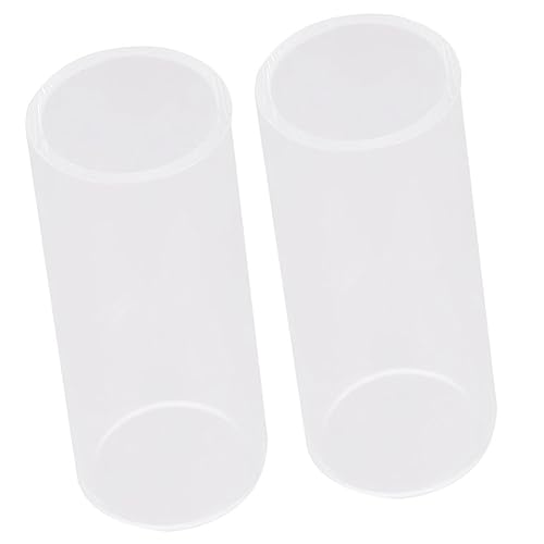 COSMEVIVI Medium Guitar Slide Kit Glass Guitar Slides Fingertip Cots Guitar Gadgets for Harmony Enhancement