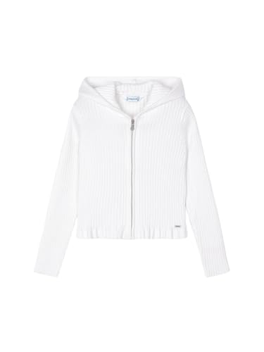 Mayoral Knitting Ribbing Pullover for Girls White