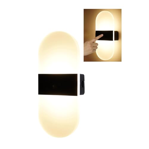 Apliques de pared modernos inalámbricos luz LED recargable USB para pasillo 8