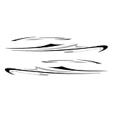 Montesy General Motorhomes Side Stripes Sticker Car Body Decoration Waterproof Vinyls Decal Stickers for Caravans Campers Pickup
