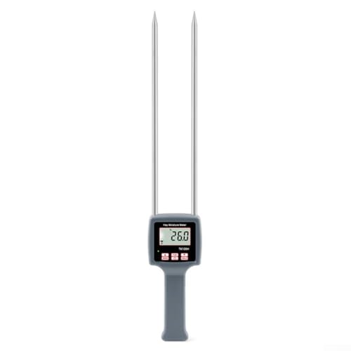 TK100H Hay Moisture Meter Digital LCD Grain Tester For Cereals Straw Bran Fibres With Automatic Temperature Compensation