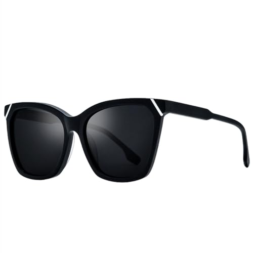 Lunettes de soleil en acétate contre l'éblouissement avec monture rétro carrée