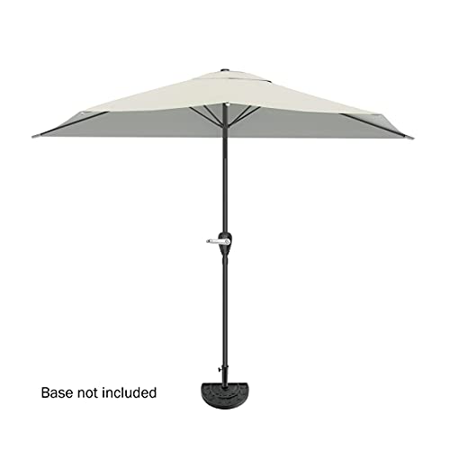 Halber Sonnenschirm Pure Garden 2,7 m für Balkon und Terrasse