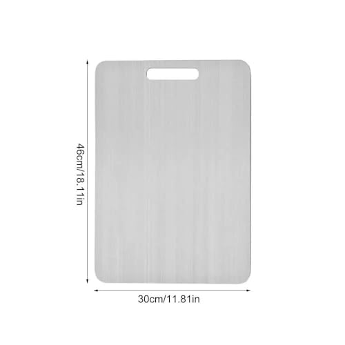 Planche a decouper en titane anti odeur plateau de service extra large rectangulaire - 3