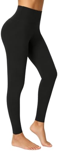 Enjoyoga Sport Leggings Damen High Waist mit Innentasche -Blickdicht Leggins Sporthose Laufhose für Yoga Gym