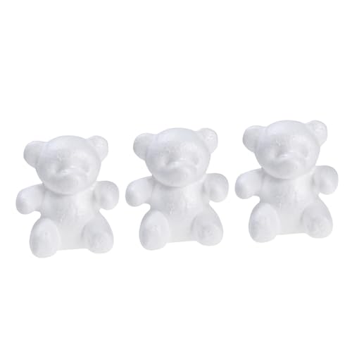 TEHAUX 3 Piezas 1 Modelo De Oso De Espuma Bipeltate Moldes De Bricolaje Encantadores Favores De Fiesta Decoraciones Decorativas De Escritorio Novedosas Manualidades DIY Decoraciones