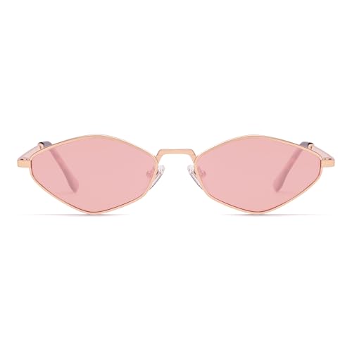 Image of SOJOS Retro Polarized Sunglasses Womens Mens Vintage Narrow Irregular Shades UV400 SJ1233