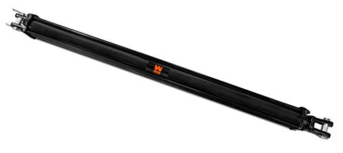 Image of WEN TR3048 2500 PSI Tie Rod Hydraulic Cylinder with 3 in. Bore and 48 in. Stroke , Black