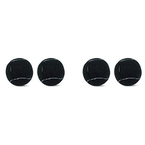 BUAGOUWZ 4 Piezas Pelota de Tenis Precortada para Patas de Muebles Y Protección del Piso, Cubierta de Almohadilla de Fieltro Resistente Y Duradera, Negro