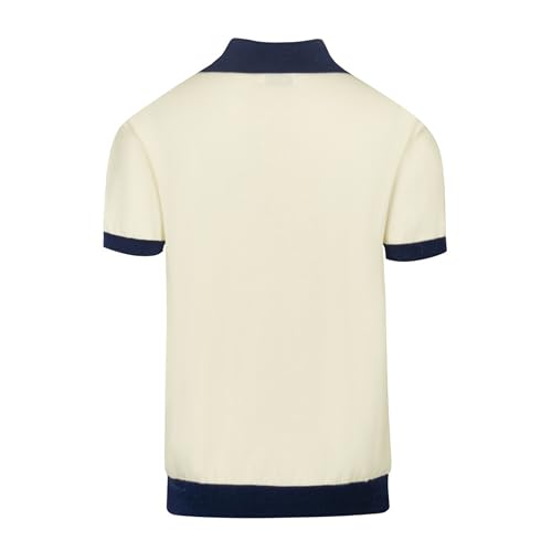 Polo para hombre OXKNIT manga corta casual tejido con cuello en V para verano miniatura 2