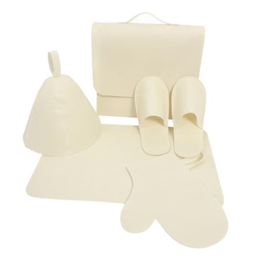Bonnet de sauna feutre isolant Beaupretty et tapis de spa confortable - 2
