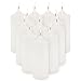 Super Z Outlet 3 x 9 Unscented Pillar Candles for Home Decoration, Weddings, Relaxation, Spa, Smokeless Cotton Wick. (12 Pack) (White)