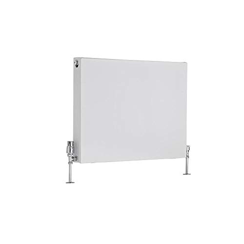 Image of Milano Mono White Type 21 Horizontal Double Flat Panel Plus Convector Radiator - 600mm x 800mm
