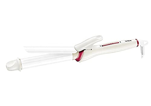 Image of VGR V-508 Professional 26mm Barrel Curling Iron Hair Curler with Ceramic Coating Barrel Curling Wand Instant Heat up to 200C Anti Scald Feature Ready to use in 30 Sec uniform heat technology - White