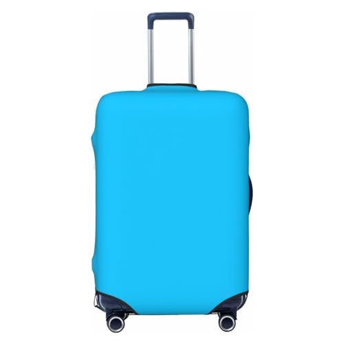 Luggage Cover - Travel Suitcase Protector Solid color light blue Anti-Scratch Sleeves for Adult Suitcases X-Large (18-32 In)