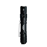 MANKER MC11 III Flashlight, 1400 Lumens Super Bright, USB-C Rechargeable, 410m Beam, IP68 Waterproof, 360Hrs Runtime for Outdoor Survival Hunting (Black)