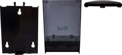 Oval - Wall Mount Soap Dispenser Refillable 33.81 Oz/1000 Ml | Commercial Hand Sanitizer, Soap Dispenser Wall Mounted For Restaurants, Bathroom, Kitchen, Hotels | Rust-Resistant Abs Plastic - Black #TOP2